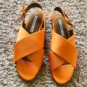 & other stories orange sandals